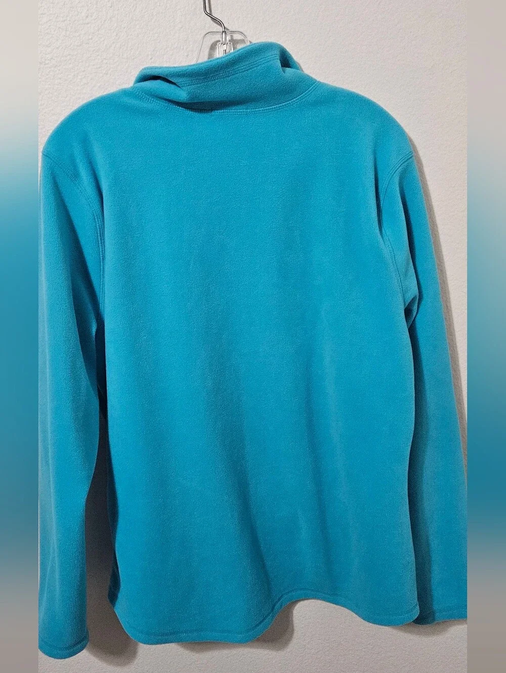 Old Navy Bright Turquoise Full-Zip Fleece Jacket
